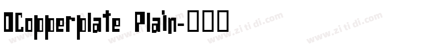 OCopperplate Plain字体转换